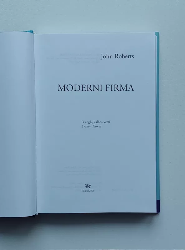 Moderni firma - John Roberts, knyga 6
