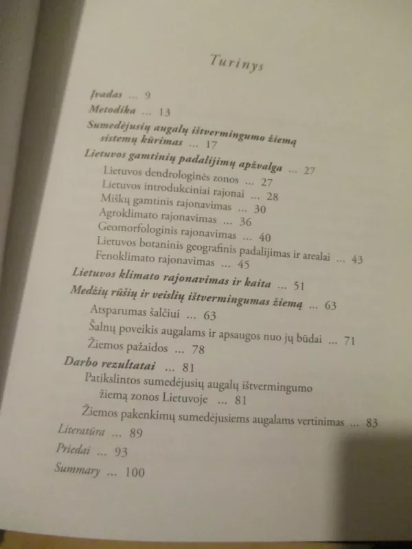 Sumedėjusių augalų ištvermingumo zonos Lietuvoje, žiemos pakenkimai ir jų vertinimas - E.V. Navys, knyga 6