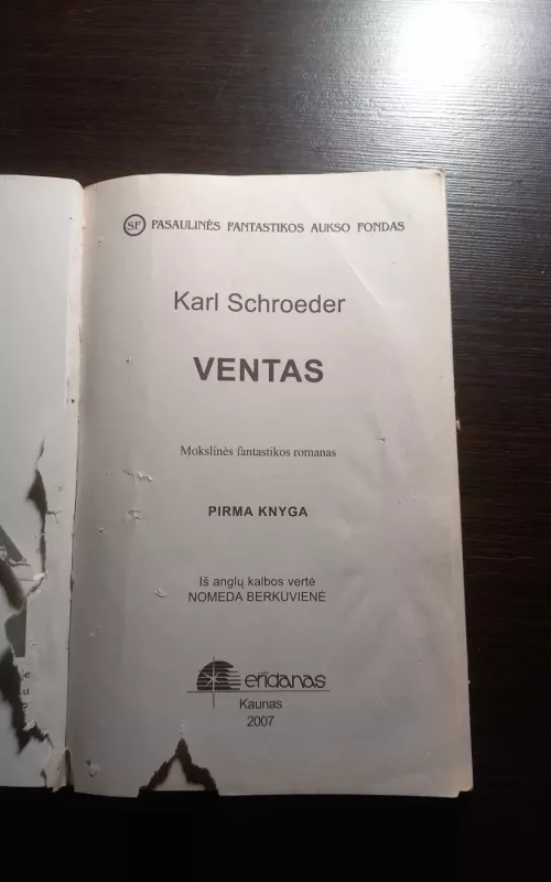 Ventas. Pirma knyga - Karl Schroeder, knyga 5