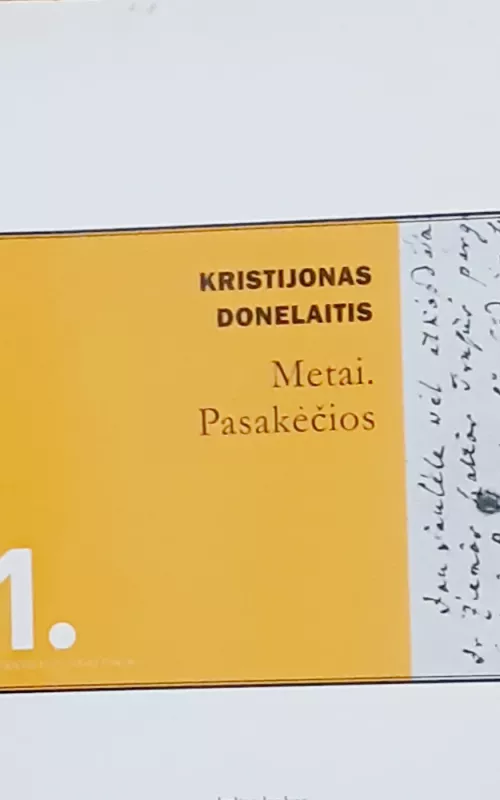 Metai - Kristijonas Donelaitis, knyga