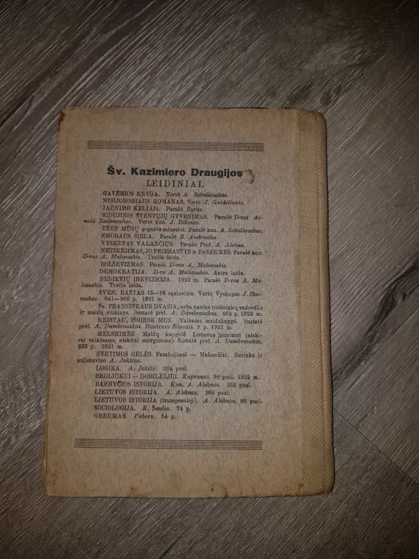 Šventoji senojo istatymo istorija - Kazimieras Paltarokas, knyga 3