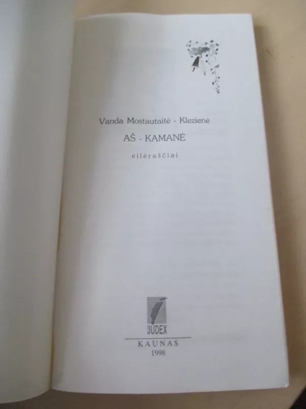 Aš - Kamanė - Vanda Mostautaitė-Klezienė, knyga 3
