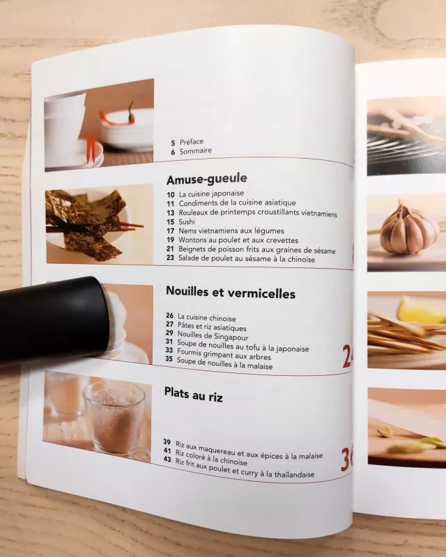 La cuisine asiatique Azijos šalių virtuvė (prancūzų kalba) - Autorių Kolektyvas, knyga 5