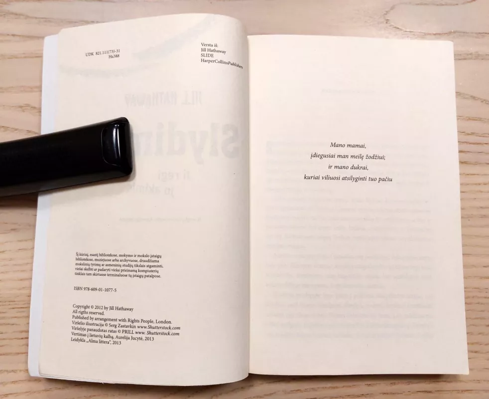 Slydimas - Hathaway Jill, knyga 4