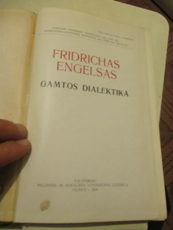 Gamtos dialektika - Frydrichas Engelsas, knyga 3