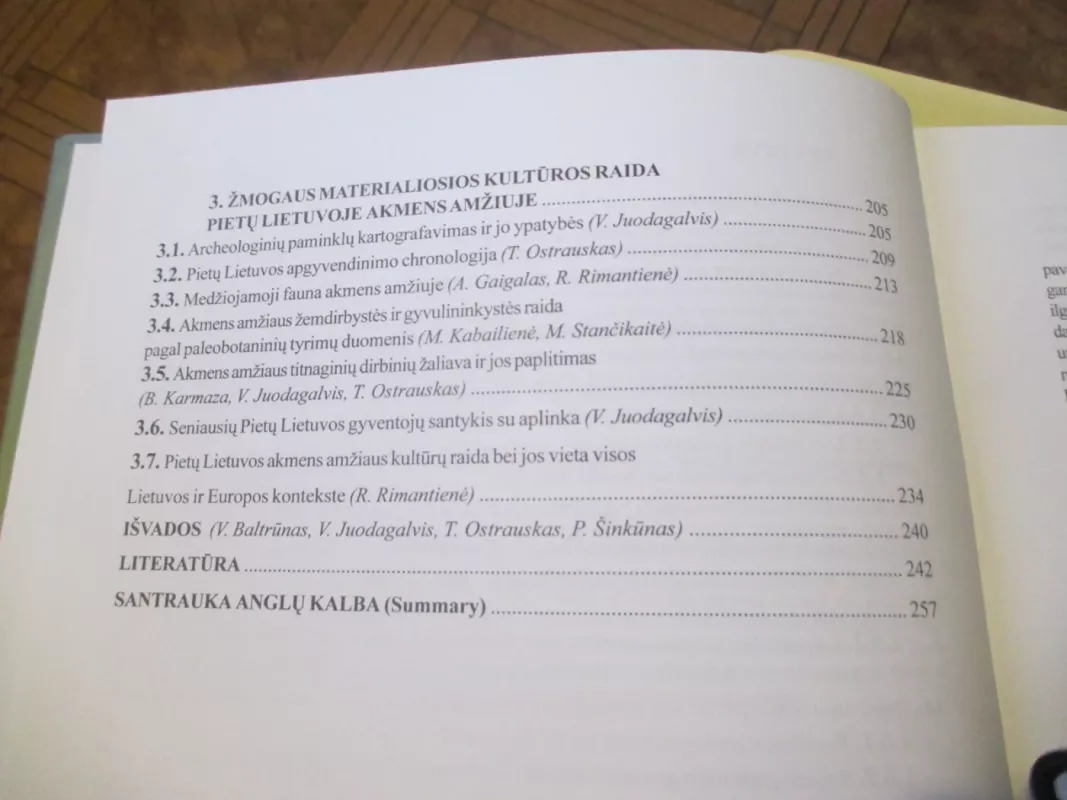 Akmens amžius Pietų Lietuvoje - Autorių Kolektyvas, knyga 5