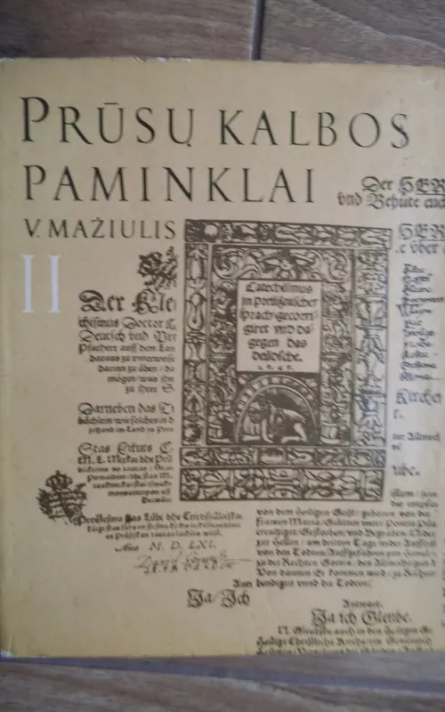 Prūsų kalbos paminklai (II dalis) - Vytautas Mažiulis, knyga 2