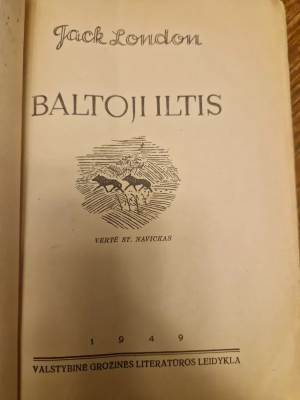 Baltoji iltis - Jack London, knyga 4