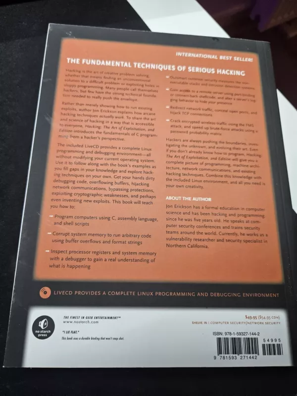 Hacking: The Art of Exploitation, 2nd Edition - Jon Erickson, knyga 3