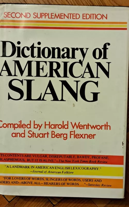 Dictionary of American slang - Harold Wentworth, knyga