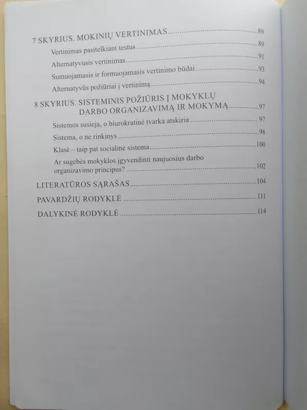 Mokyklų darbo organizavimas, siekiant užtikrinti veiksmingą mokymąsi - Shlomo Sharan, Ivy Geok Chin Tan, knyga 5