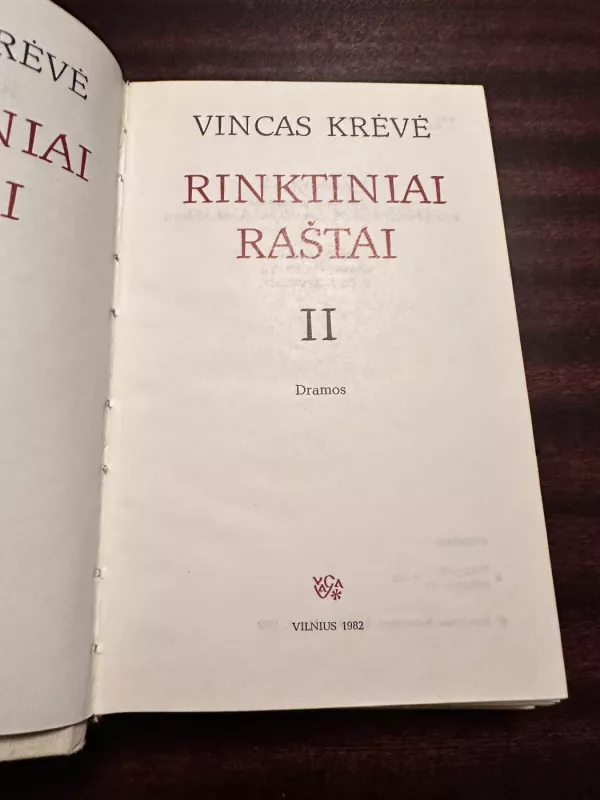 Rinktiniai raštai (3 tomai) - Vincas Krėvė, knyga 6