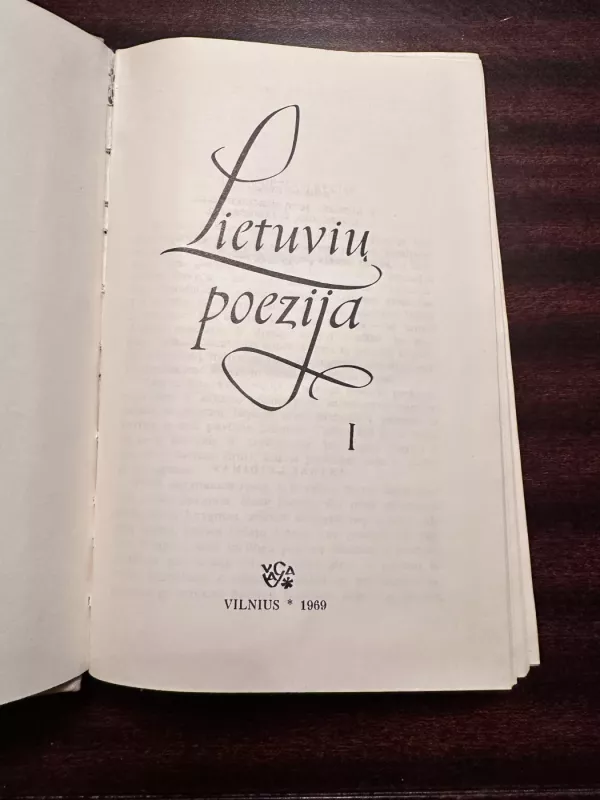 Lietuvių poezija (2 tomai) - V. Kubilius, knyga 5
