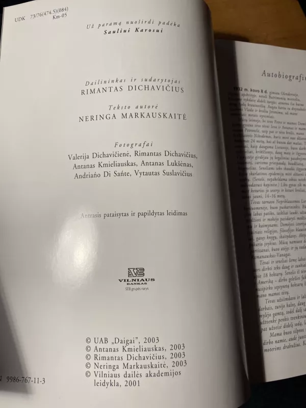 Antanas Kmieliauskas - Rimantas Dichavičius, knyga 3