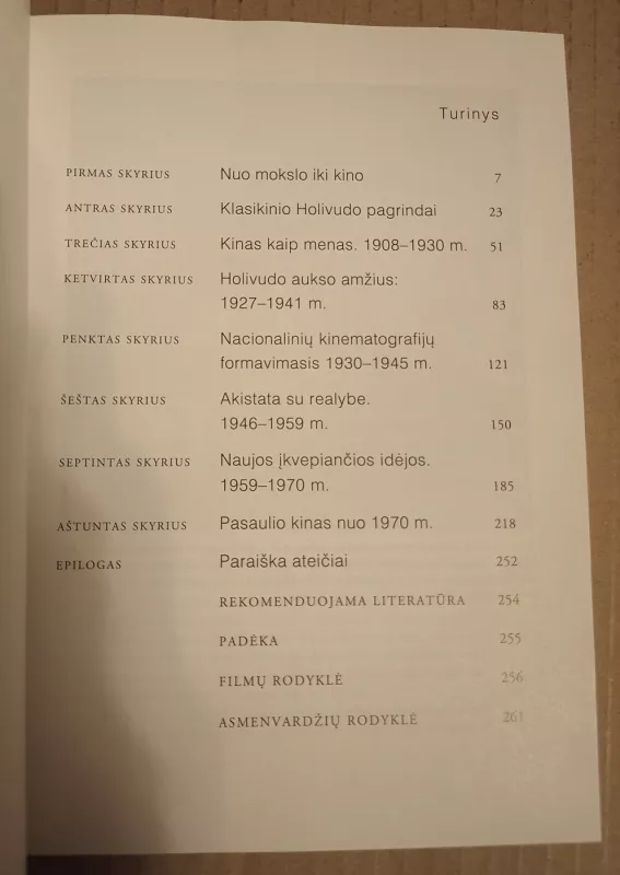 Kino istorija - David Parkinson, knyga 4