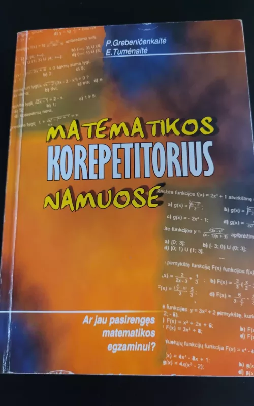 Matematikos korepetitorius namie - P. Grebeničenkaitė , knyga
