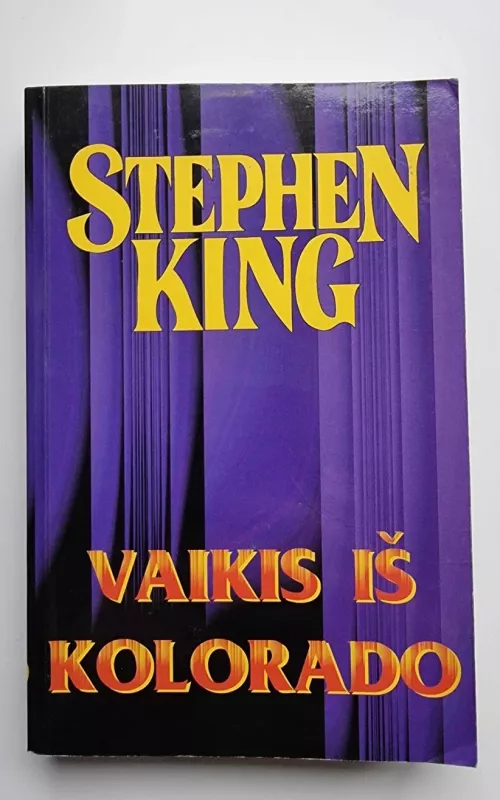 Vaikis iš Kolorado - Stephen King, knyga