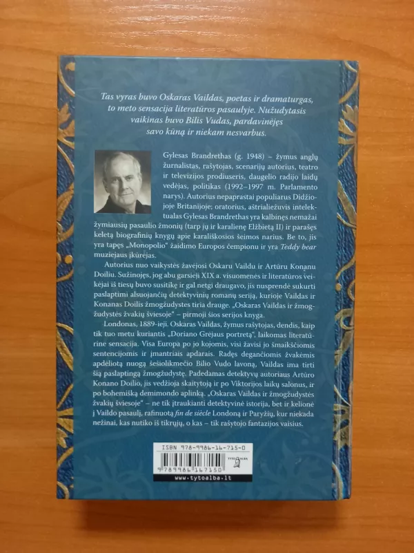 Oskaras Vaildas ir žmogžudystės žvakių šviesoje - Gyles Brandreth, knyga 3