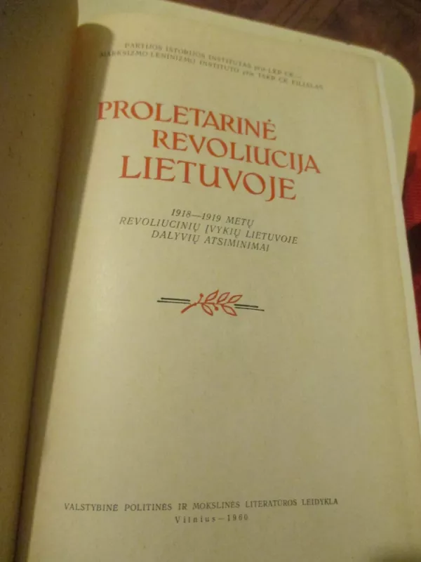 Proletarinė revoliucija Lietuvoje - Autorių Kolektyvas, knyga 3