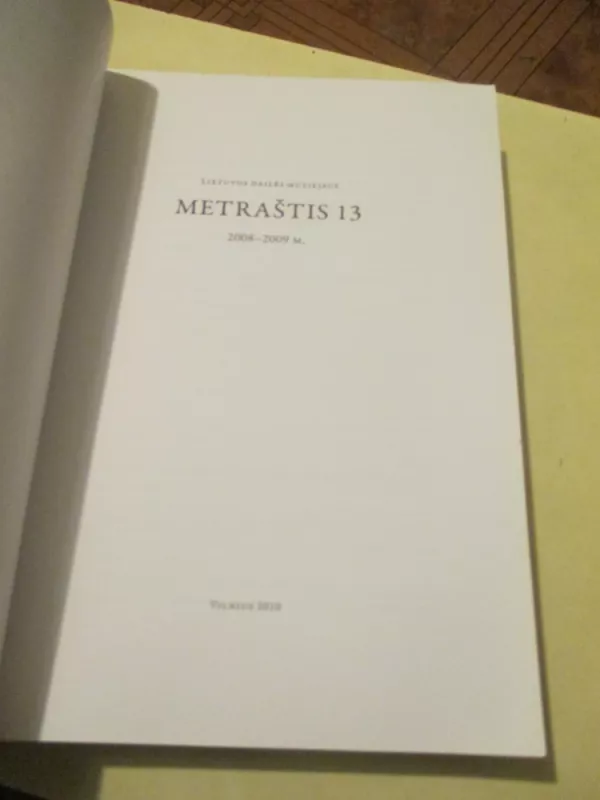 Lietuvos dailes muziejus. Metrastis 13 - Autorių Kolektyvas, knyga 3