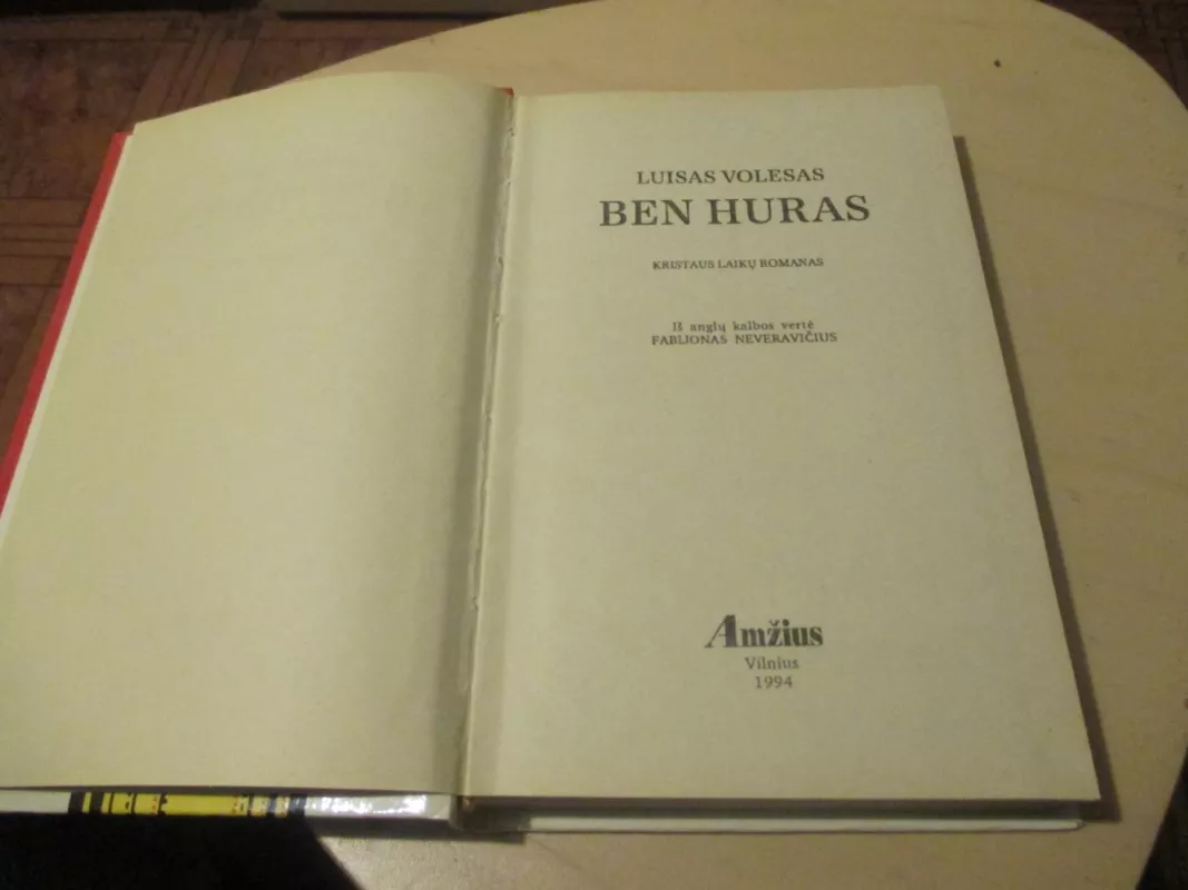 Ben Huras - Luisas Volesas, knyga 3