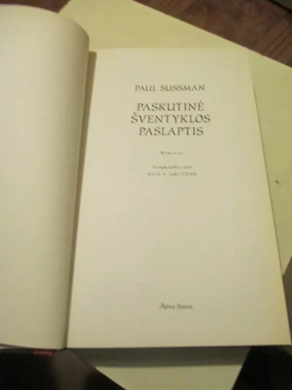 Paskutinė šventyklos paslaptis - Paul Sussman, knyga 3