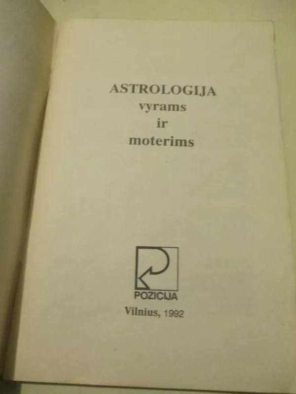 Astrologija vyrams ir moterims - Autorių Kolektyvas, knyga 3