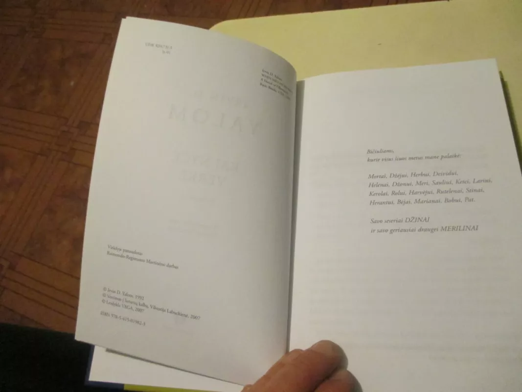 Kai Nyčė Verkė - Irvin D. Yalom, knyga 4