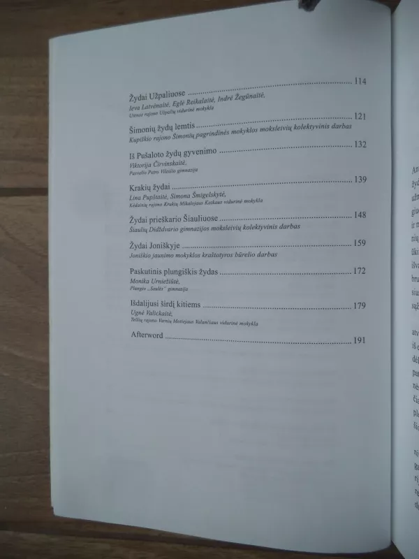 Mano senelių ir prosenelių kaimynai žydai (antras moksleivių darbų konkursas) - Linas Vildžiūnas, knyga 4