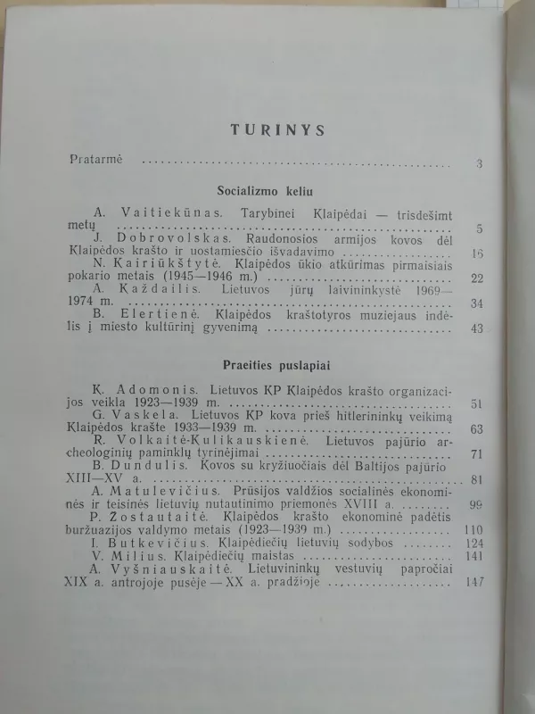 Tarybinės Klaipėdos istorijos klausimai - Autorių Kolektyvas, knyga 5