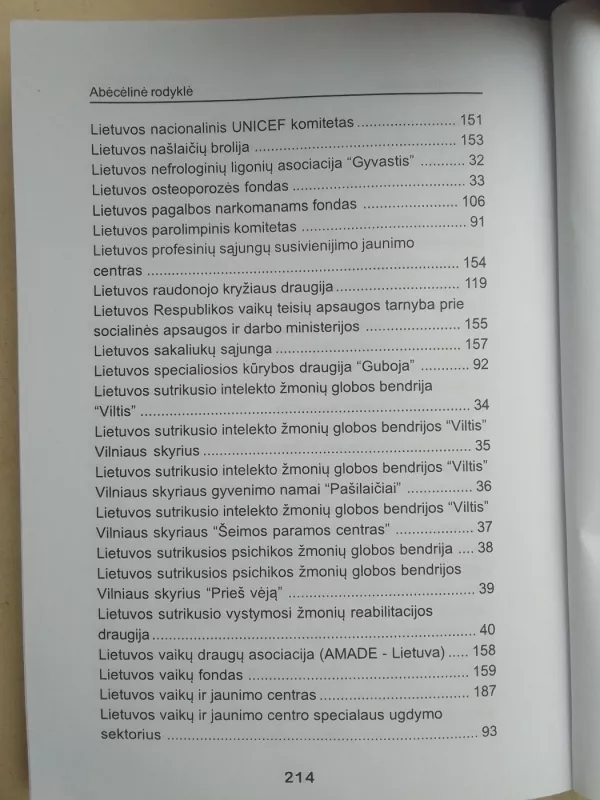 Socialinę ir psichologinę paramą teikiančios tarnybos/organizacijos Vilniuje - Autorių Kolektyvas, knyga 6
