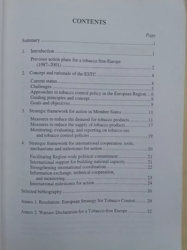 European strategy for tobacco control - Autorių Kolektyvas, knyga 3