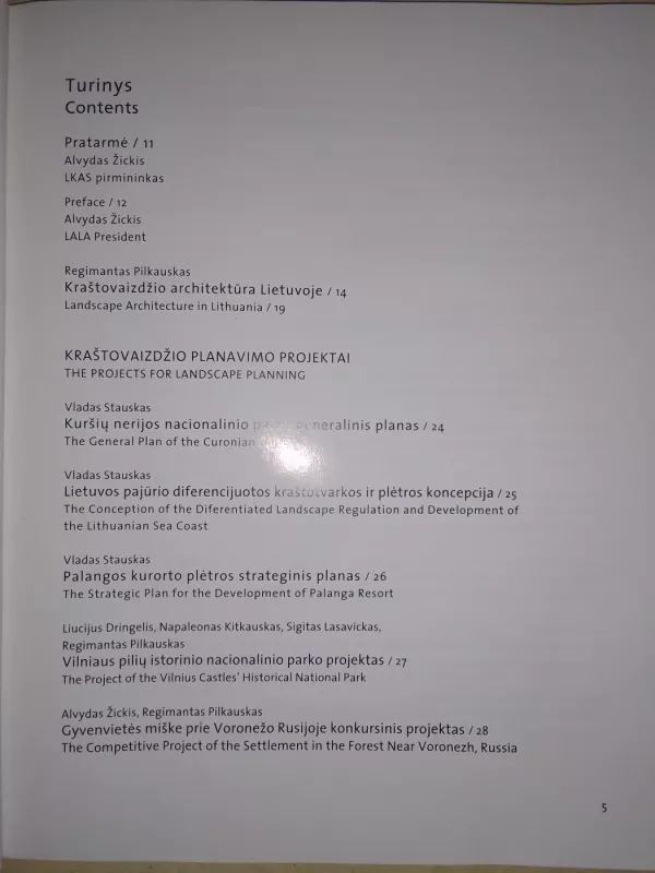Lietuvos kraštovaizdžio architektų darbai - Regimantas Pilkauskas, knyga 3