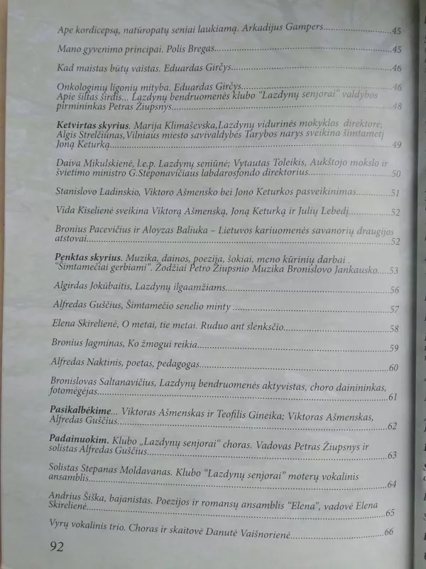 Vilniaus Lazdynų ilgaamžiai - Autorių Kolektyvas, knyga 4