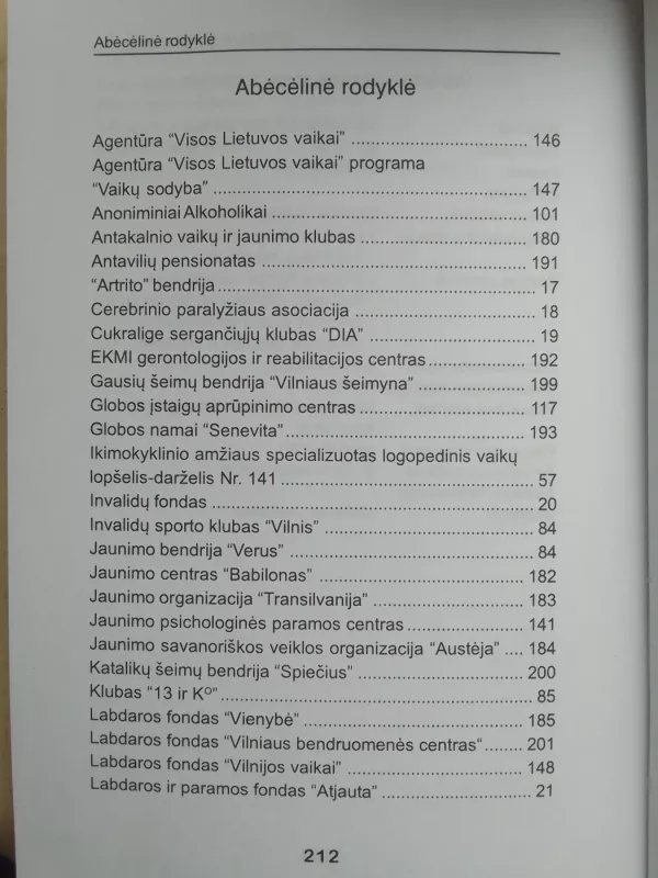Socialinę ir psichologinę paramą teikiančios tarnybos/organizacijos Vilniuje - Autorių Kolektyvas, knyga 4