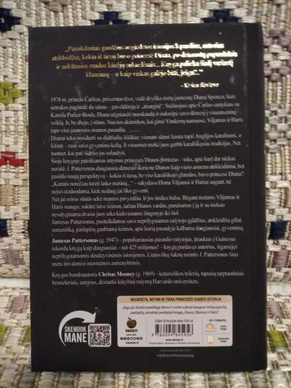 Diana, Viljamas ir Haris - James Patterson, knyga 4