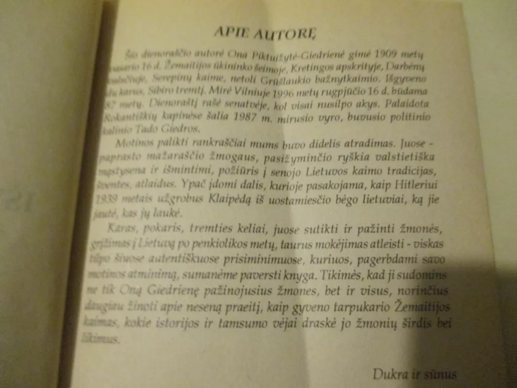 Išvaryti iš rojaus - Ona Giedrienė, knyga 3