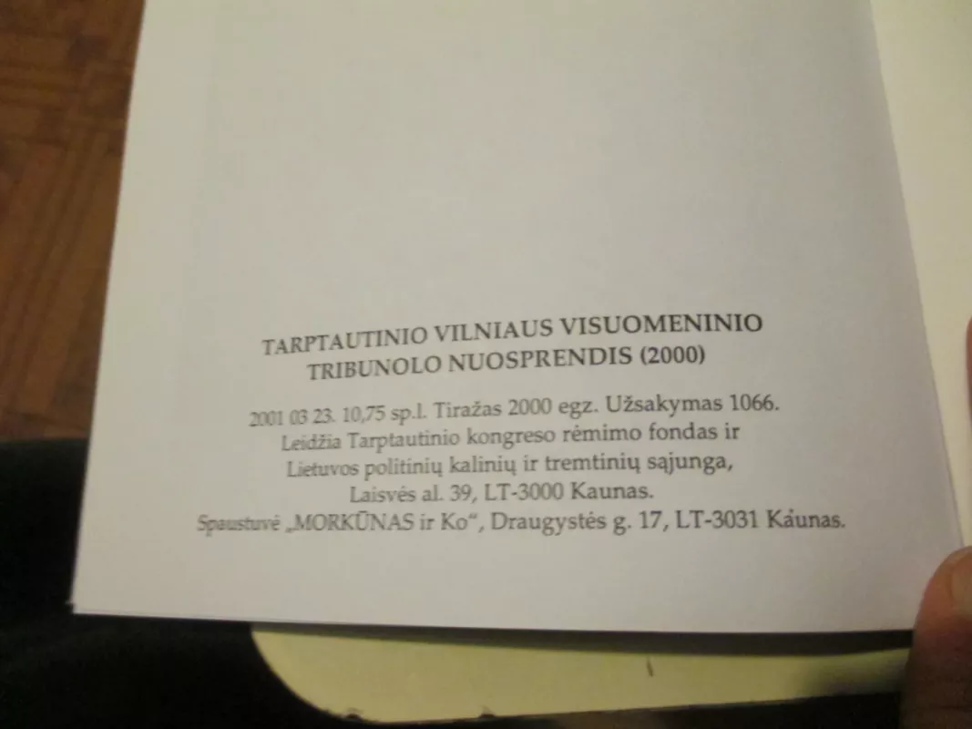 Vilniaus tribunolo nuosprendis - Vytautas Zabiela, knyga 4