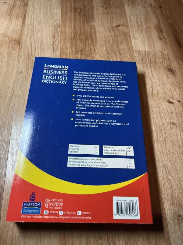 Longman Business English Dictionary - Autorių Kolektyvas, knyga 3