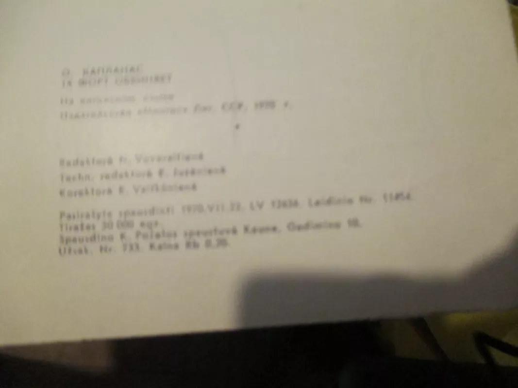 IX fortas kaltina - O. Kaplanas, knyga 6