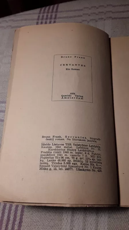 Cervantes - Bruno Frank, knyga 3