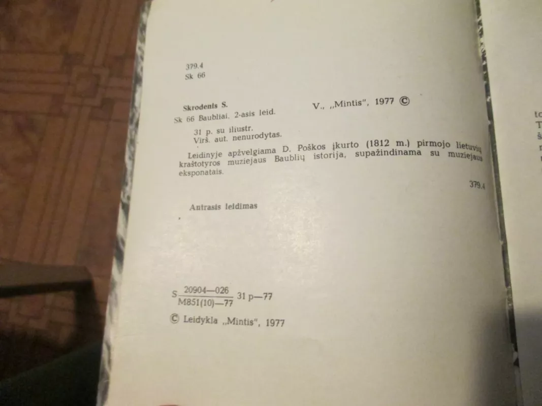 Baubliai - Stasys Skrodenis, knyga 4