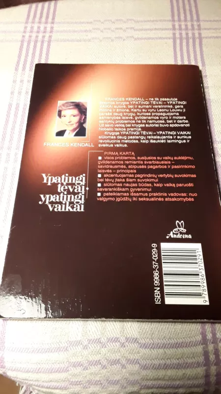 Ypatingi tėvai - ypatingi vaikai - Frances Kendall, knyga 3