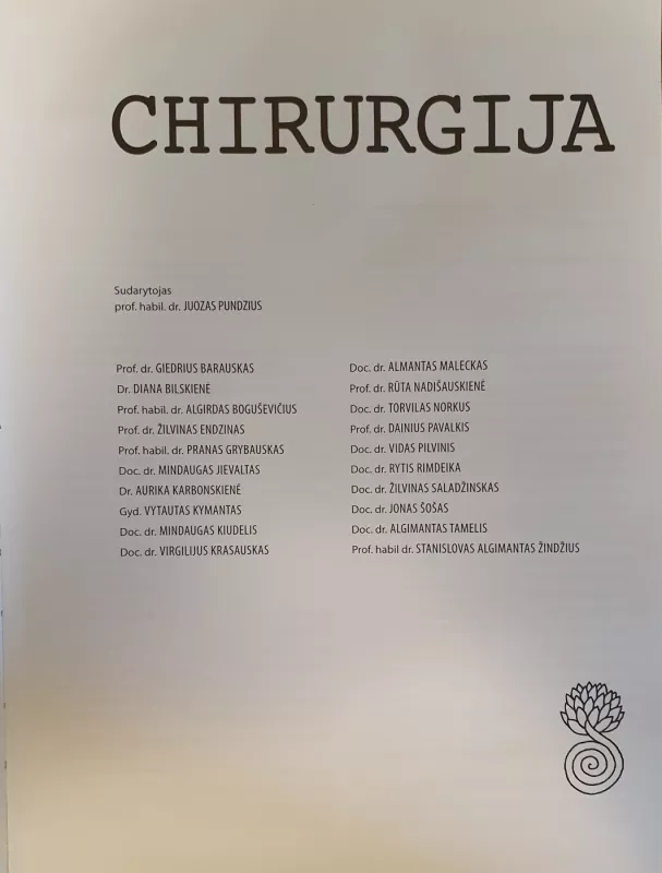 Chirurgija - Juozas Pundzius, knyga 3