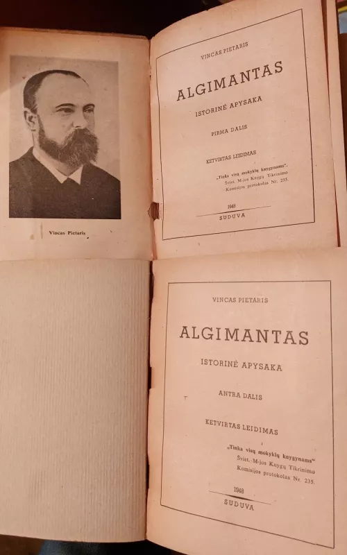 Algimantas  1 ir 2 dalys - Vincas Pietaris, knyga 2