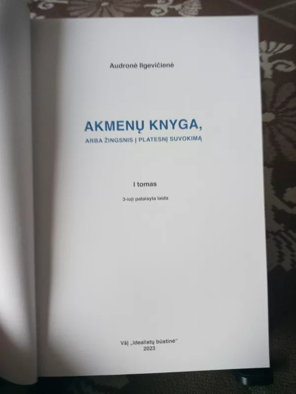 Akmenų knyga, arba žingsnis į platesnį suvokimą - Audronė Ilgevičienė, knyga 4