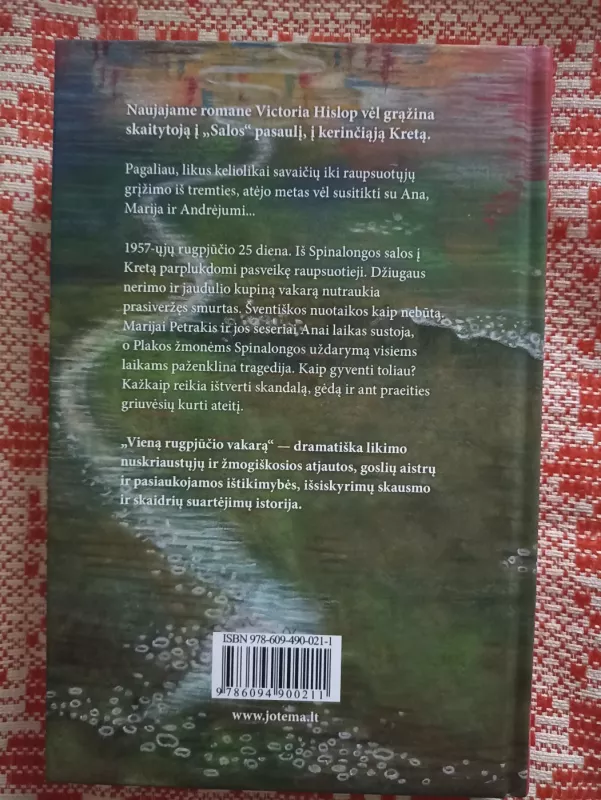 Vieną rugpjūčio vakarą: romanas - Victoria Hislop, knyga 4