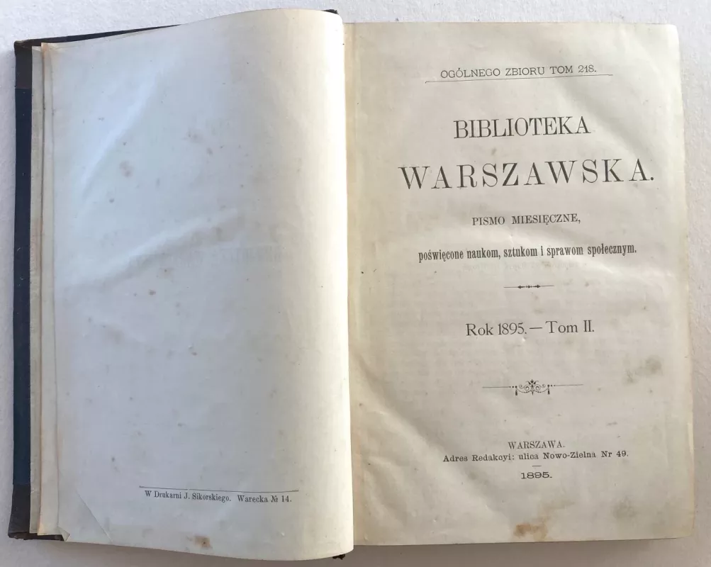 Biblioteka Warszawska – Rok 1895 – Tom II - Autorių Kolektyvas, knyga 4