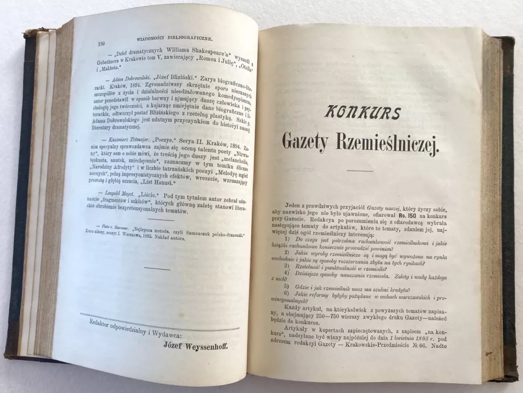 Biblioteka Warszawska – Rok 1895  Tom I - Autorių Kolektyvas, knyga 5