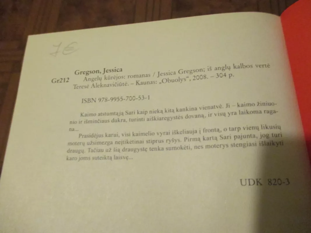 Angelų kūrėjos - Jessica Gregson, knyga 5